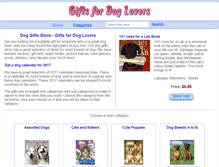 Tablet Screenshot of dog-gifts.jn22.com